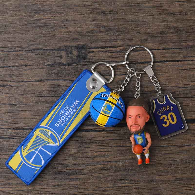 Jinduo-Curry-Warriors-Player-Keychain