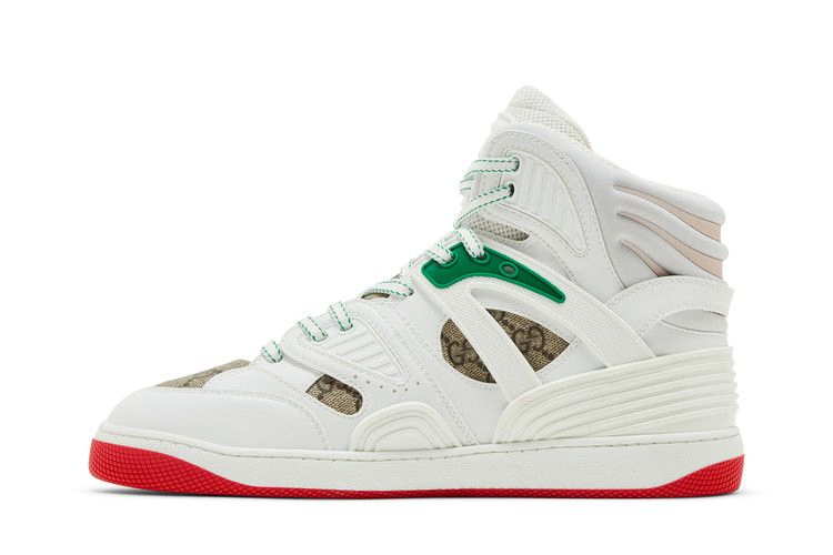 Кроссовки Gucci Basket High 'White Demetra Red'
