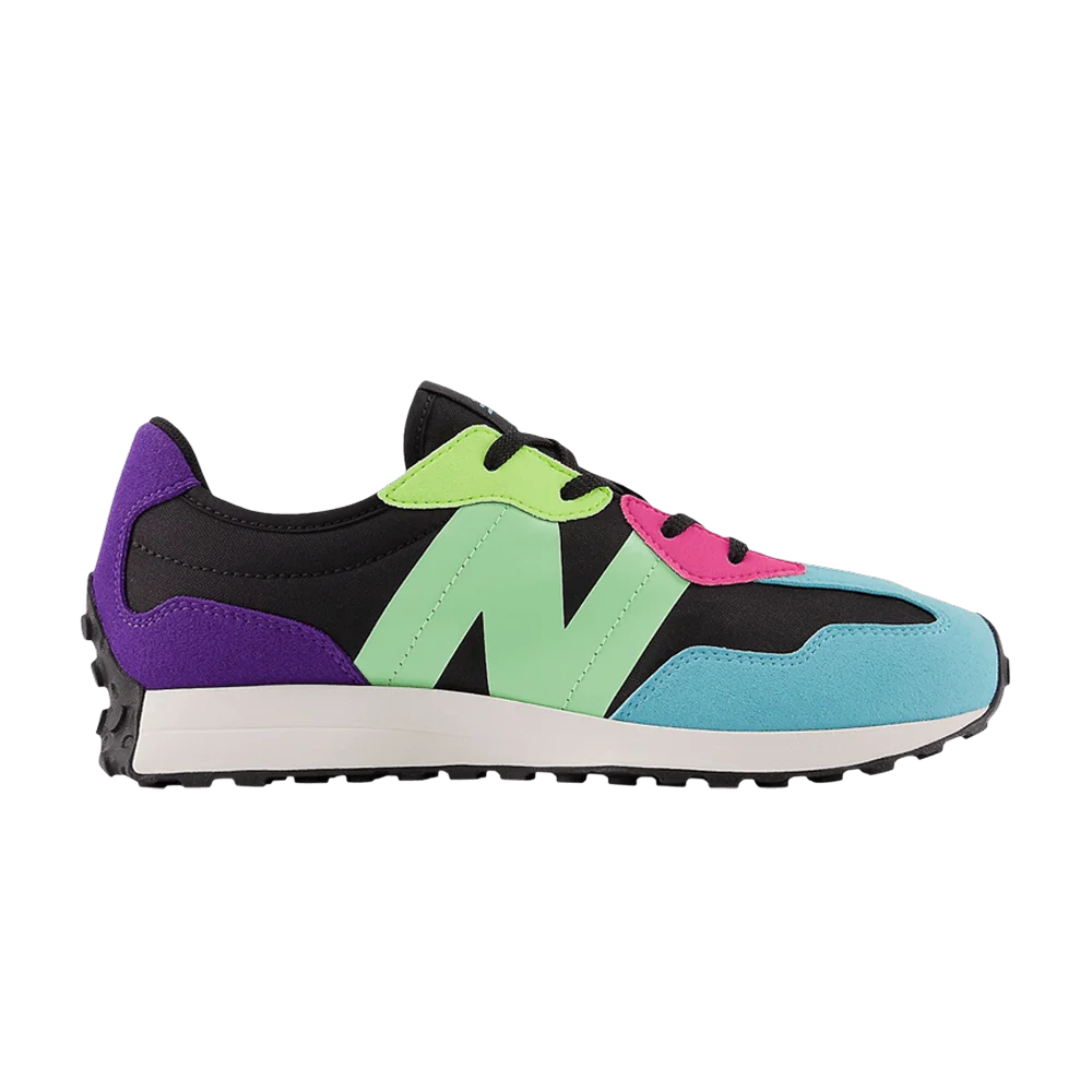 Кроссовки New Balance 327 Big Kid Wide 'Black Green Purple'