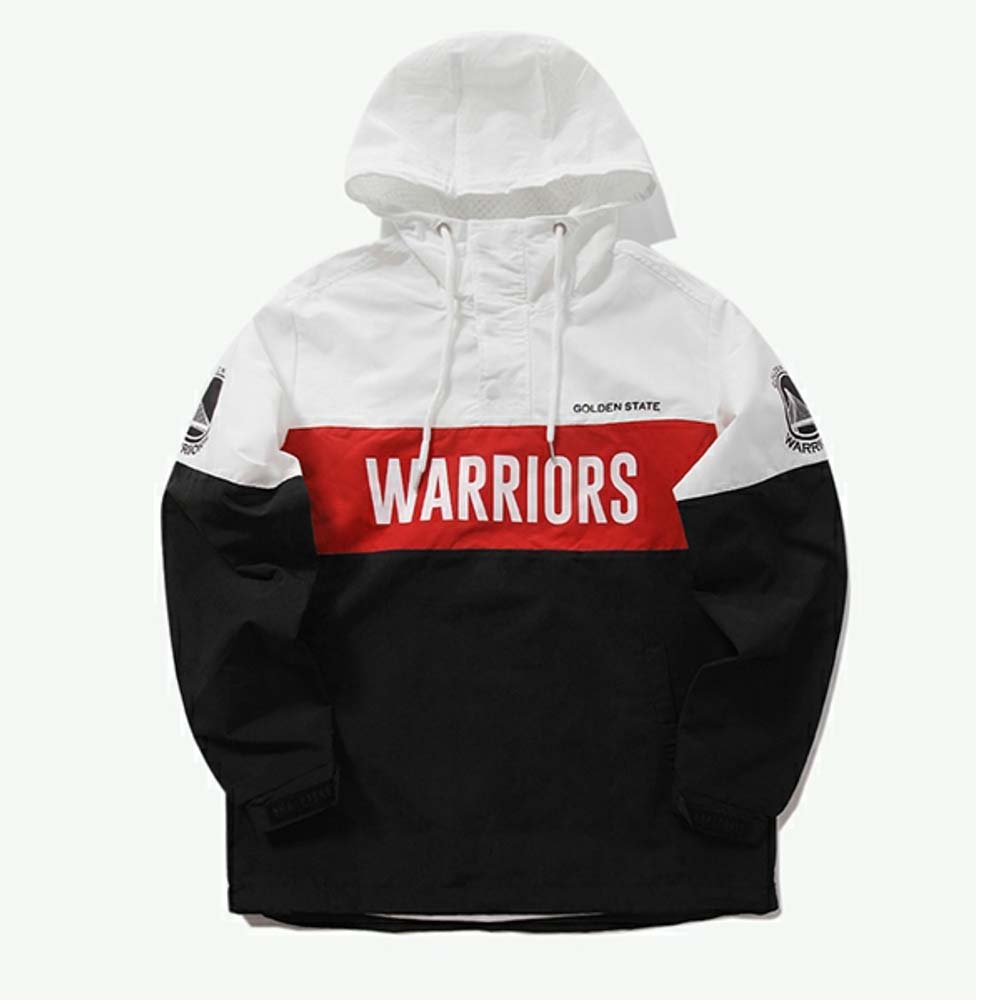 Анорак 2020 Golden State Warriors Black White Anorak Mens