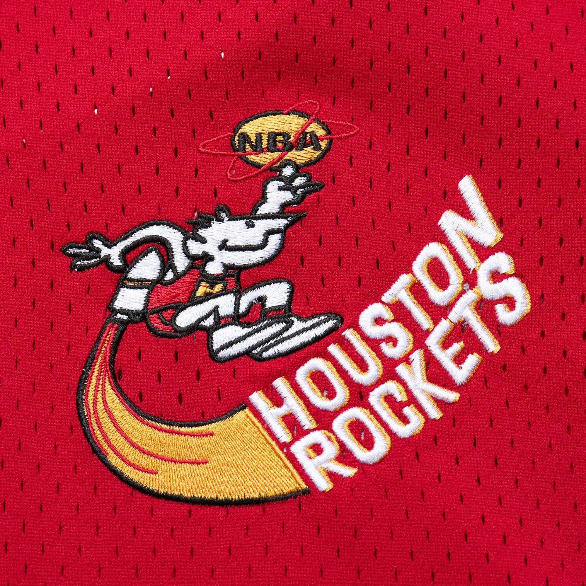 Футболка Mitchell & Ness Fashion Mesh V-Neck Vintage Logo Houston Rockets T-Shirt