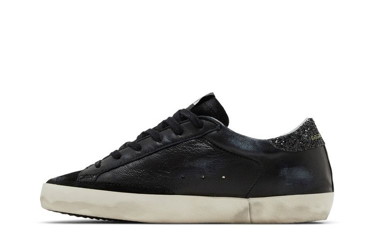 Кроссовки Golden Goose Wmns Superstar 'Black Glitter Heel'