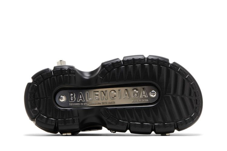 Кроссовки Crocs x Balenciaga Wmns Hardcrocs Slide 'Nero Silver'