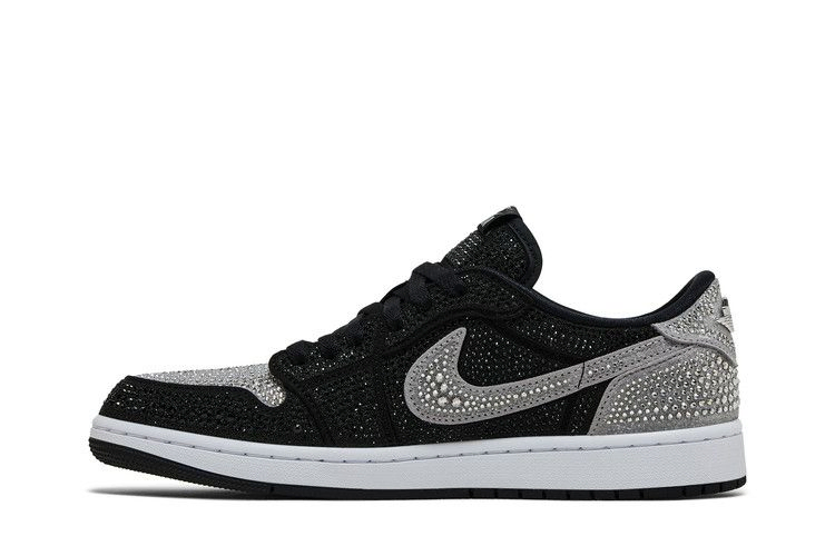 Кроссовки Swarovski x Wmns Air Jordan 1 Retro Low OG 'Shadow'