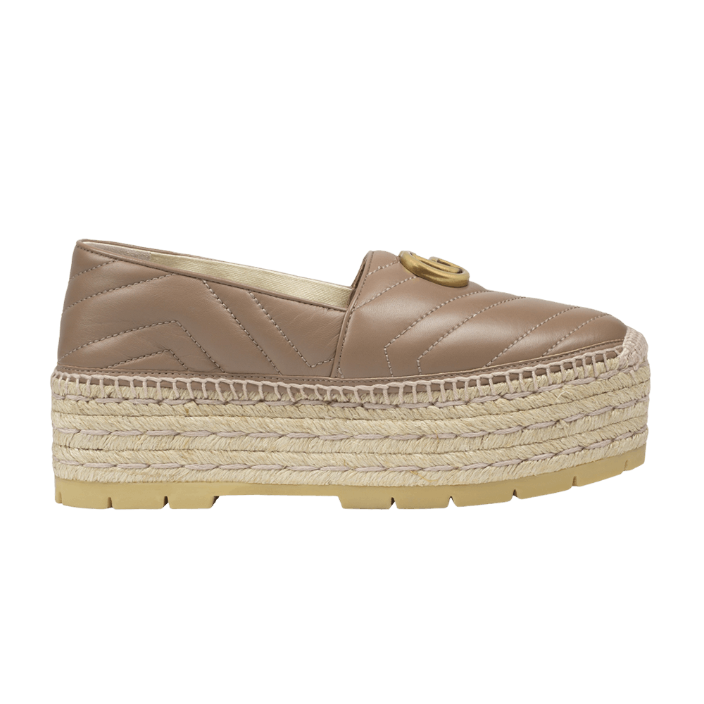 Кроссовки Gucci Wmns GG Espadrilles Double Platform 'Porcelain Rose'