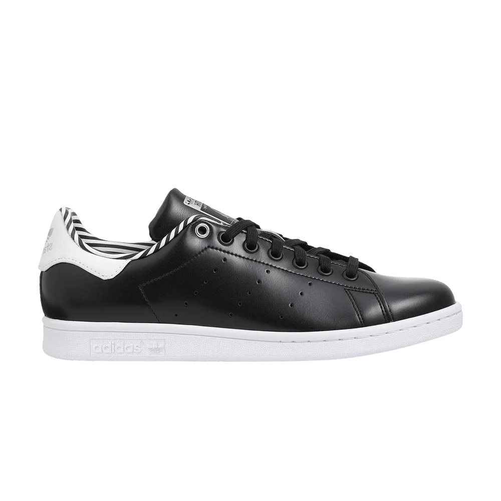 Кроссовки Adidas Stan Smith 'Black White Pinstripes'