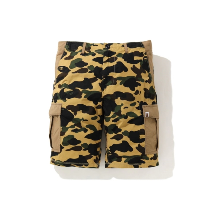 Спортивные шорты BAPE 1st Camo Wide 6Pocket Shorts Yellow