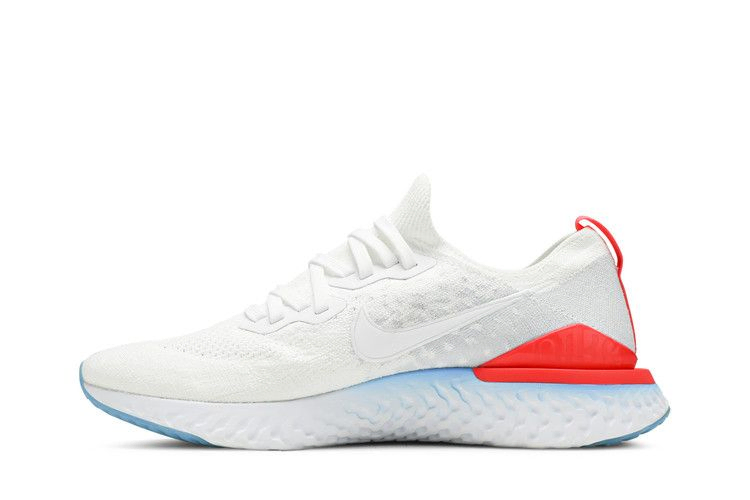 Кроссовки Nike Epic React Flyknit 2 'Blue Hero Bright Crimson'