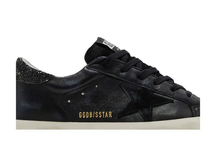 Кроссовки Golden Goose Wmns Superstar 'Black Glitter Heel'