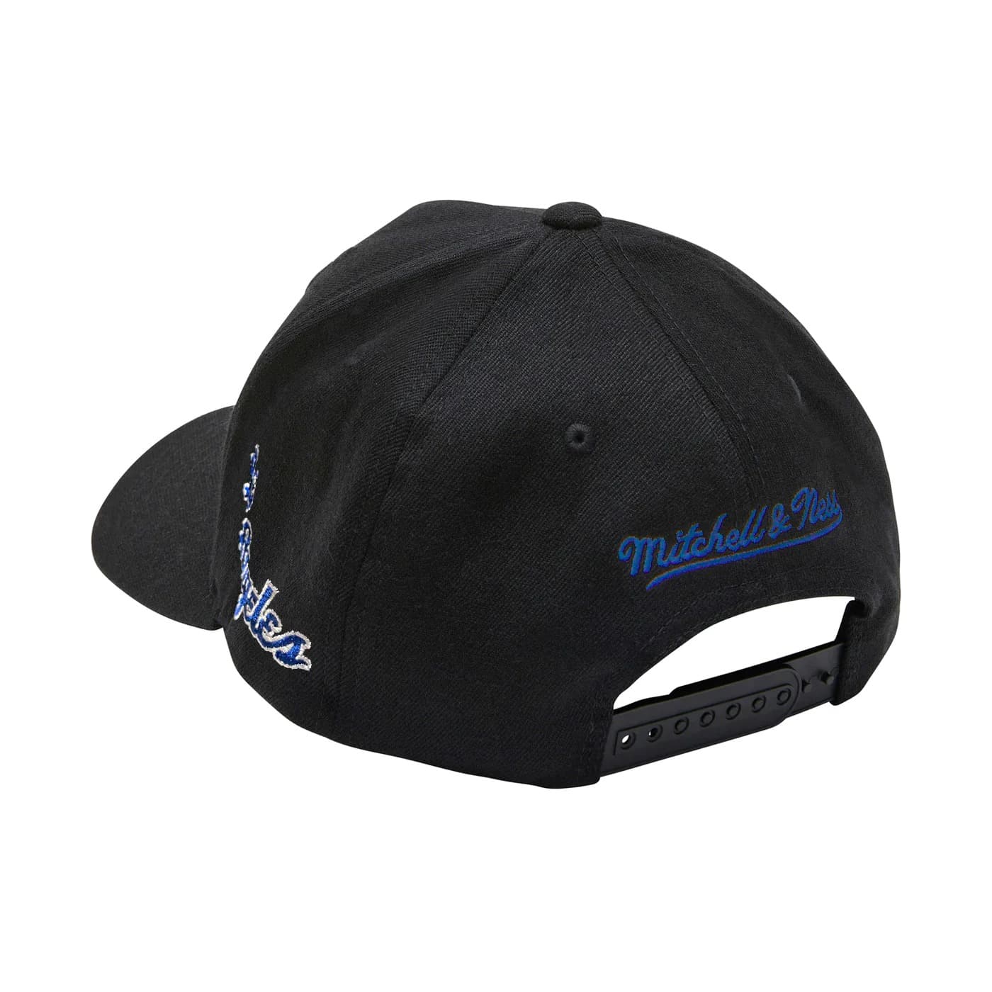 Бейсболка Mitchell & Ness Los Angeles Lakers Hardwood Classics Script Classic Stretch NBA Snapback Hat