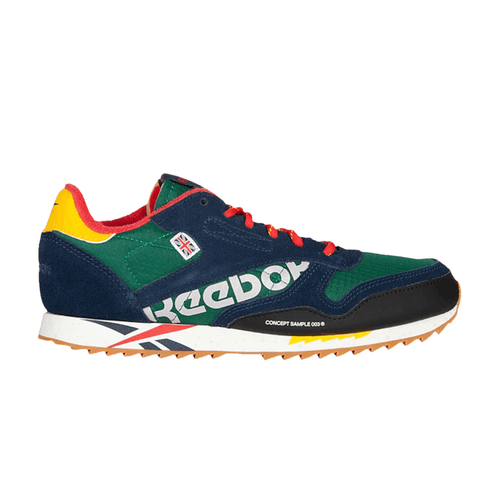 Кроссовки Reebok Classic Leather Ripple J 'Nautical Green Navy'