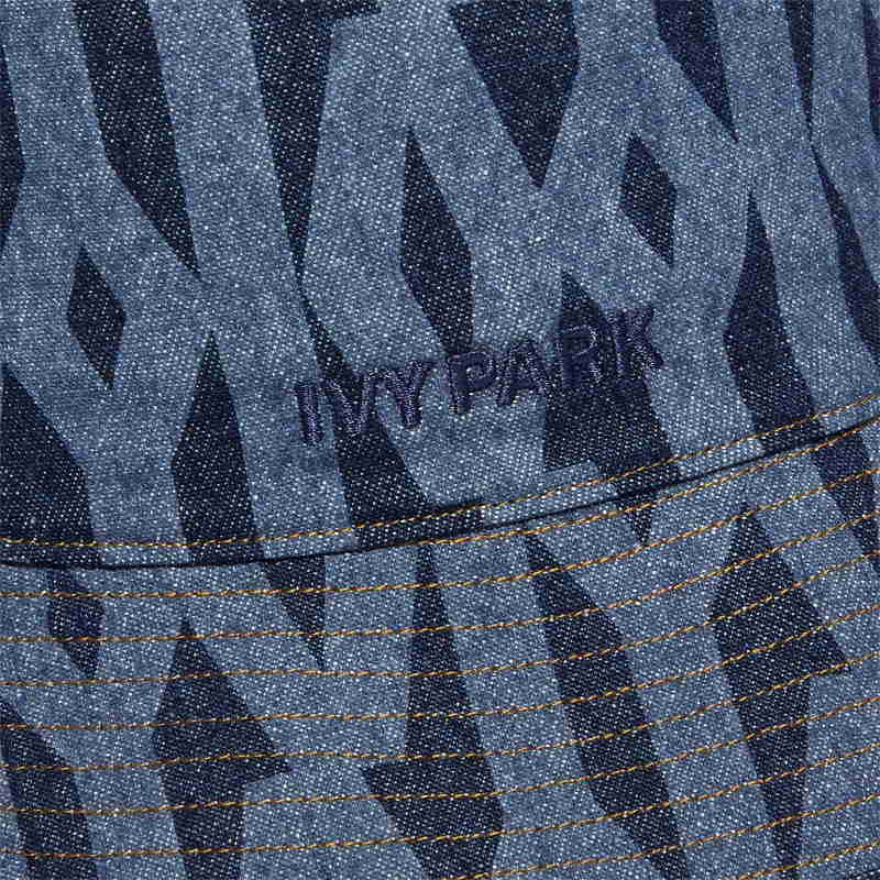 Панама adidas Ivy Park Reversible Monogram Bucket Hat Dark Blue