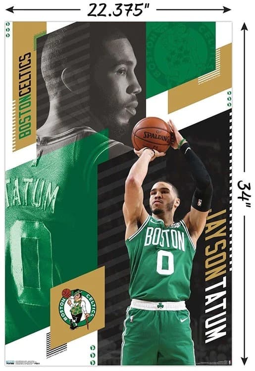 Настенный постер Jayson Tatum Boston Celtics NBA Wall Poster