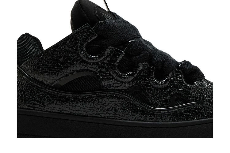Кроссовки Lanvin Curb Sneakers 'Black Crinkled'