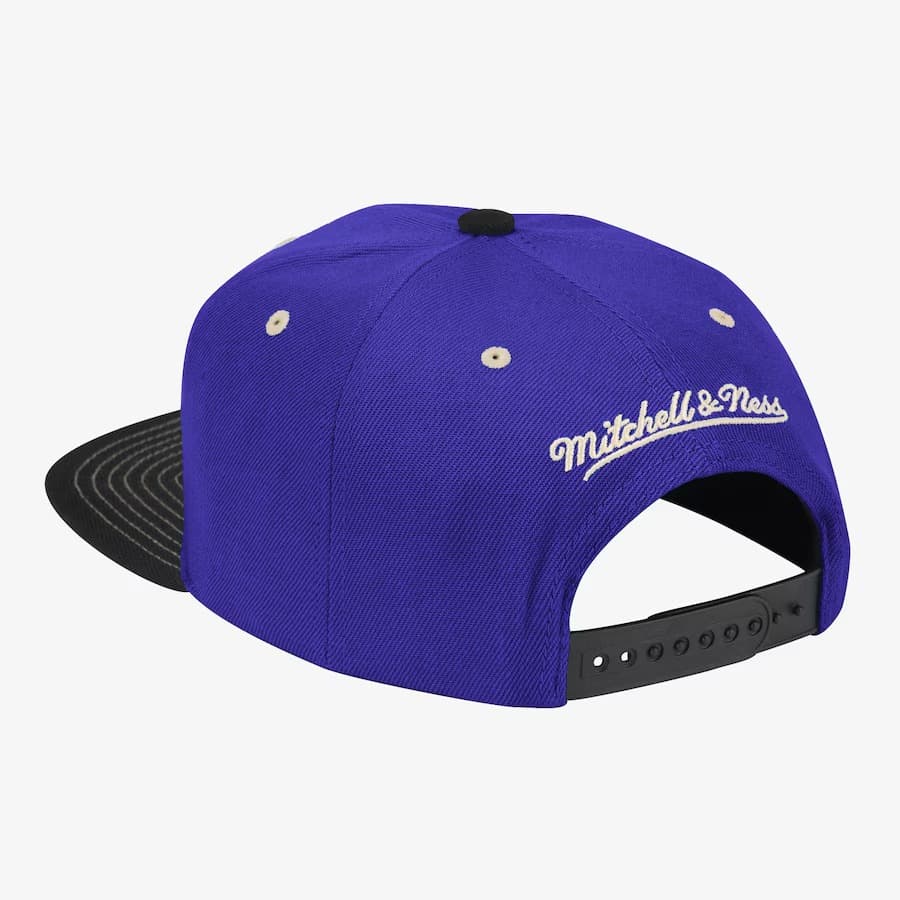 Бейсболка Mitchell & Ness Purple Toronto Raptors Hardwood Classics Contrast Stitch Snapback Hat