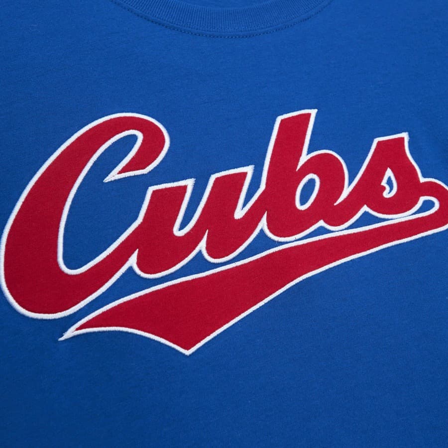 Футболка Mitchell & Ness Royal Chicago Cubs Color Blocked T-Shirt