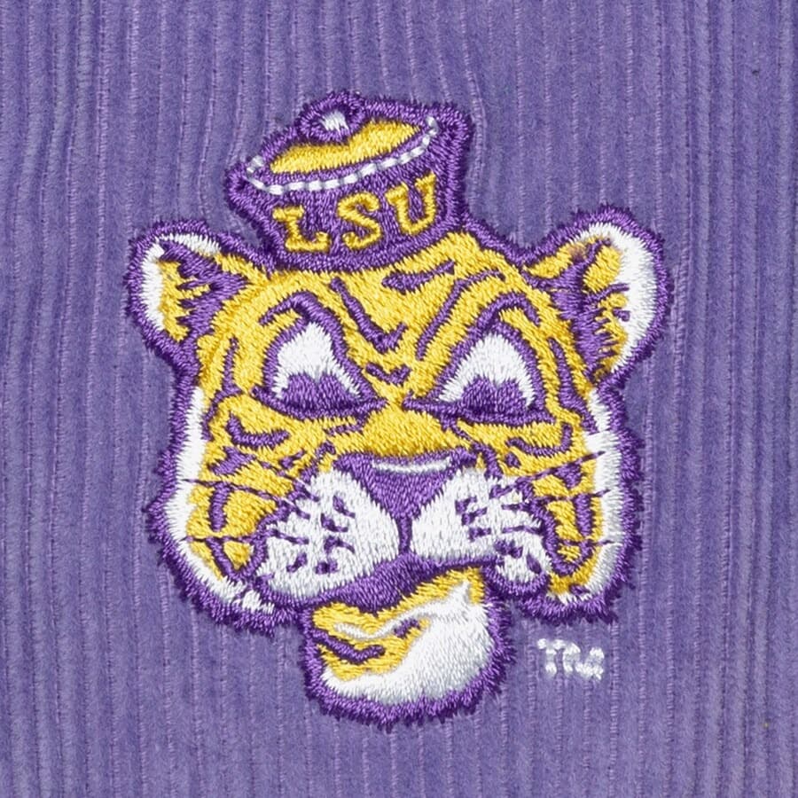 Бейсболка Mitchell & Ness Purple Gold LSU Tigers Vintage Sueduroy Snapback Hat