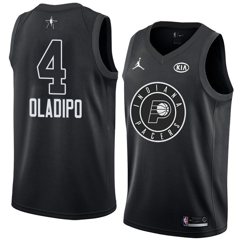 Баскетбольная джерси 2018 All-Star Pacers Victor Oladipo #4 Black Swingman Jersey