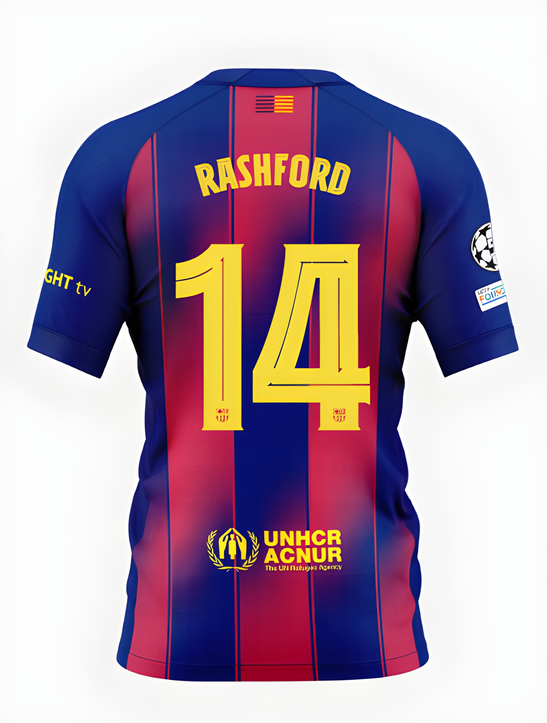 Женское футбольное джерси FC Barcelona 25/26 UCL or La Liga home jersey RASHFORD