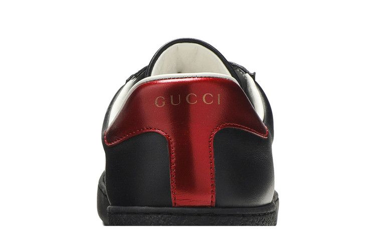 Кроссовки Gucci Ace Stripe Leather 'Black'
