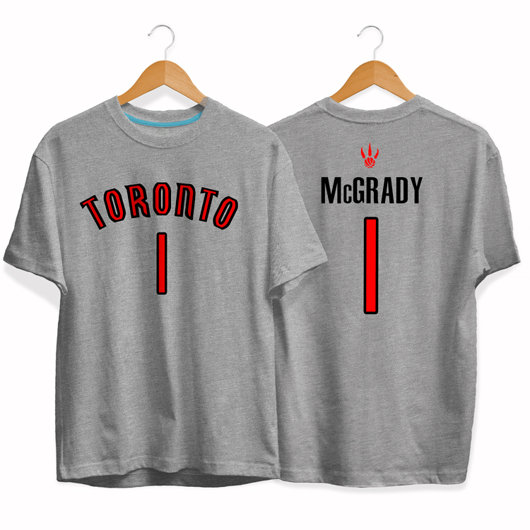 Футболка Toronto Raptors 1 Tracy McGrady tee by slamdunk