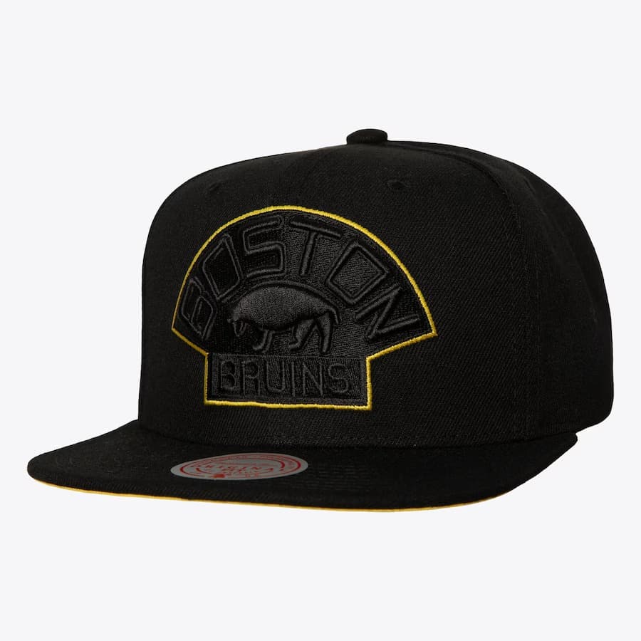 Mitchell-Ness-Black-Boston-Bruins-TC-Bottoms-Vintage-Snapback-Hat