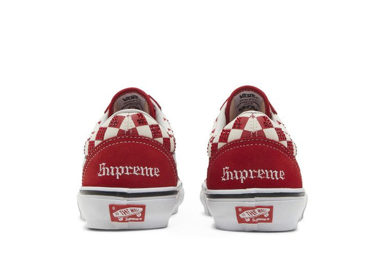 Supreme x Swarovski x Vans Skate Old Skool 'Red'