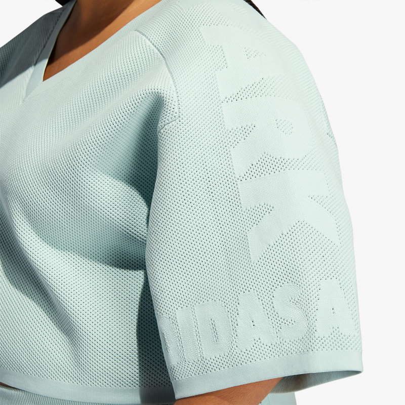 Джерси adidas Ivy Park Knit Crop Jersey (Plus Size) Green Tint