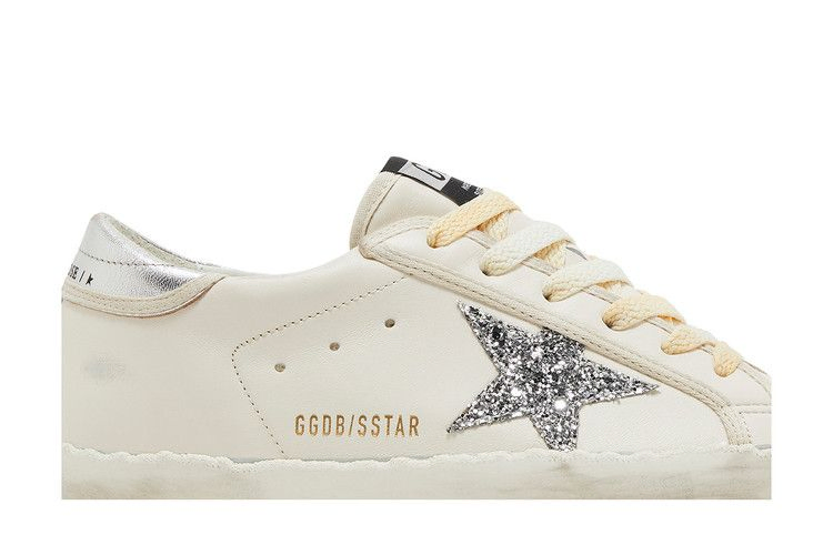 Кроссовки Golden Goose Wmns Superstar 'White Silver Glitter'