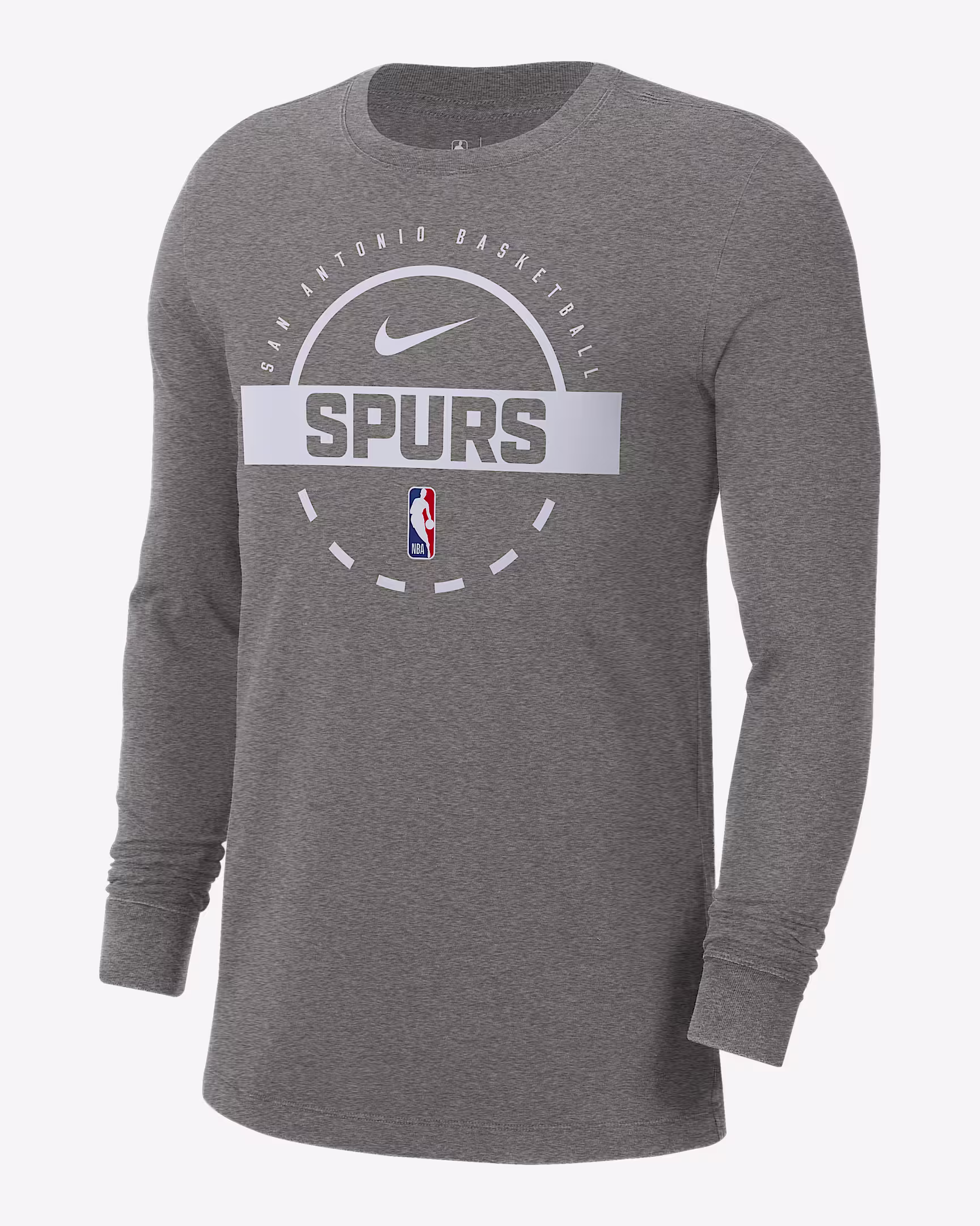 Мужской тренировочный лонгслив Nike NBA SAS Dark Grey Heather