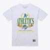 Mitchell-Ness-White-Oakland-Athletics-Pennant-Chase-T-Shirt-100x100