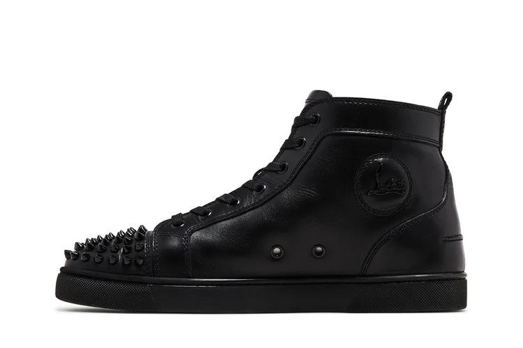 Кроссовки Christian Louboutin Louis Flat Calf Spikes 'Black'