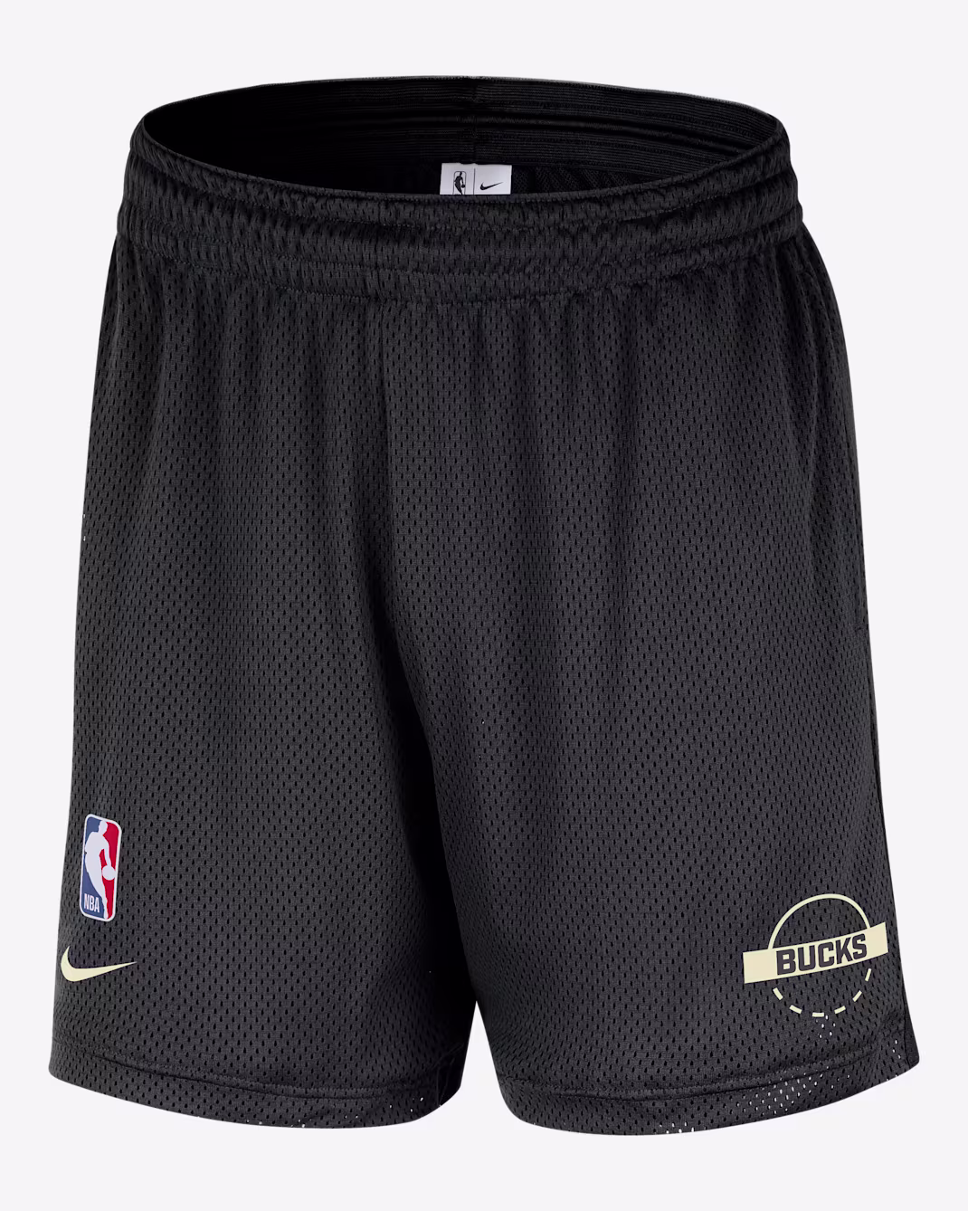 Баскетбольные шорты Nike NBA Milwaukee Bucks Black/Flat Opal