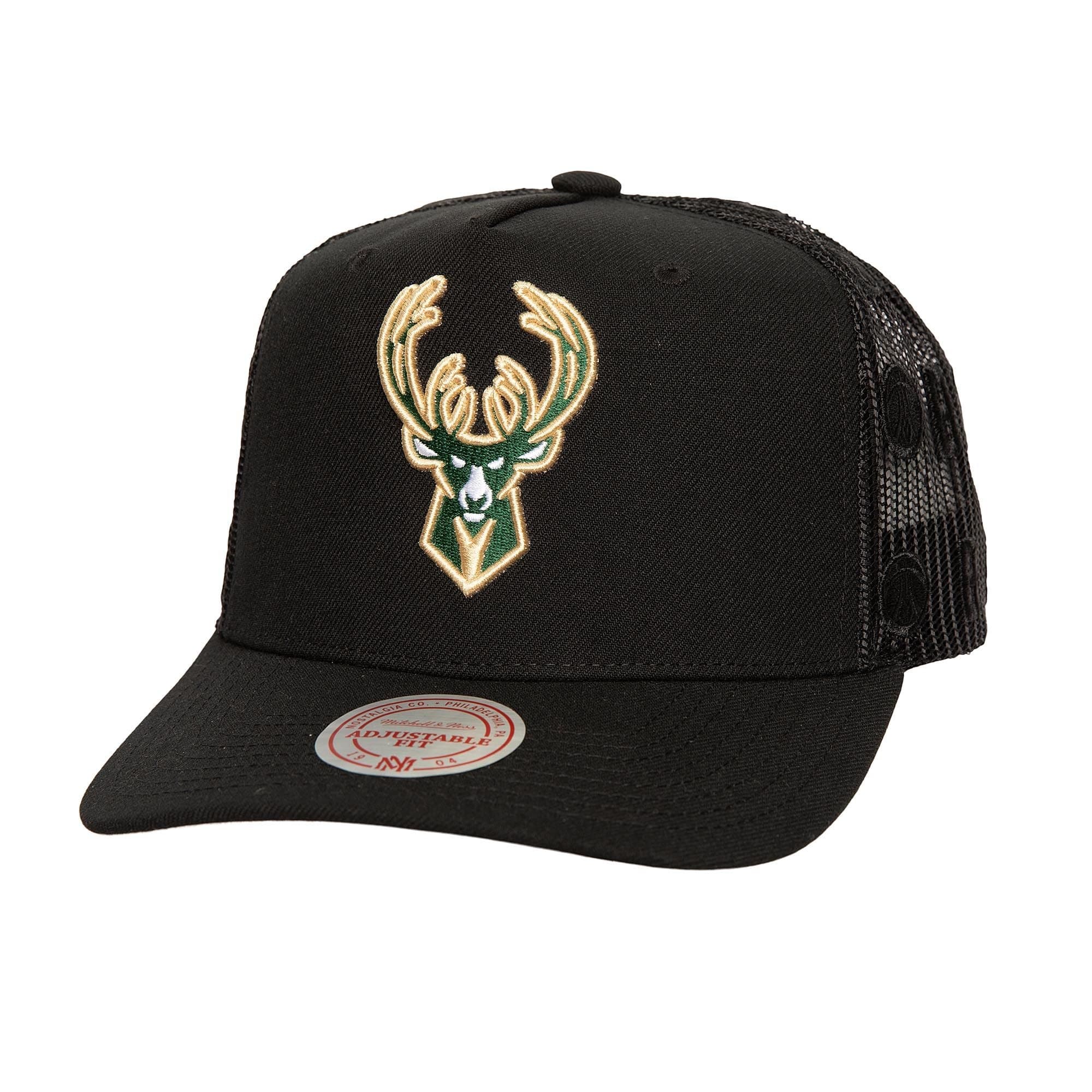 Бейсболка Mitchell & Ness Monogram Trucker Milwaukee Bucks Hat