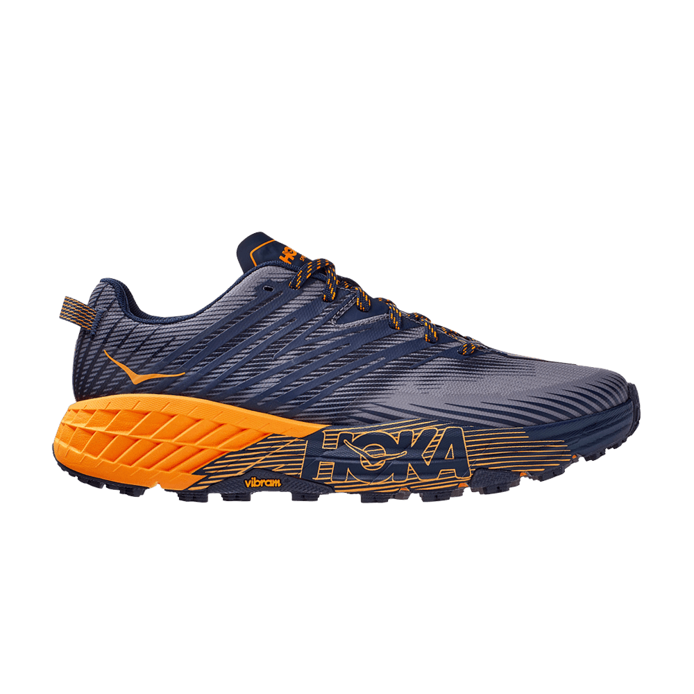 Кроссовки HOKA Speedgoat 4 'Black Iris Bright Marigold'