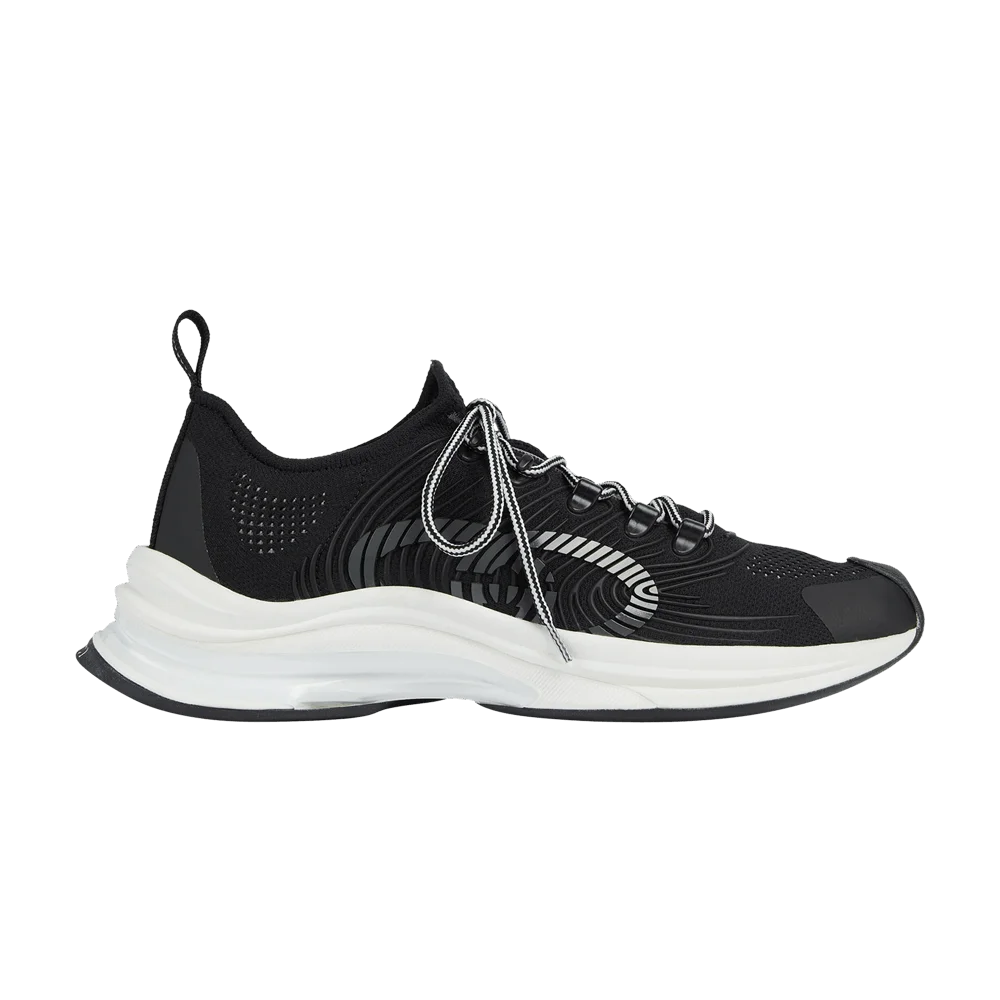 Krossovki-Gucci-Run-Sneaker-Black-White