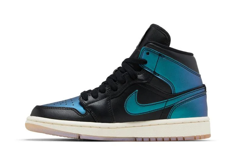 Кроссовки Wmns Air Jordan 1 Mid 'Metallic Turquoise'