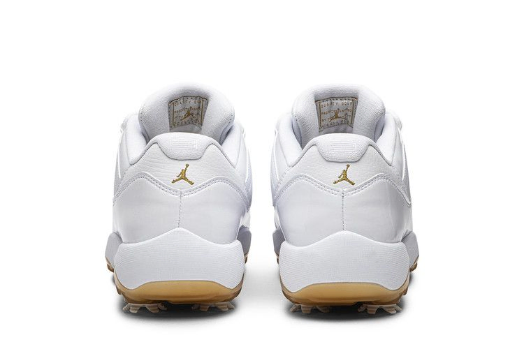 Кроссовки Air Jordan 11 Low Golf 'Metallic Gold'