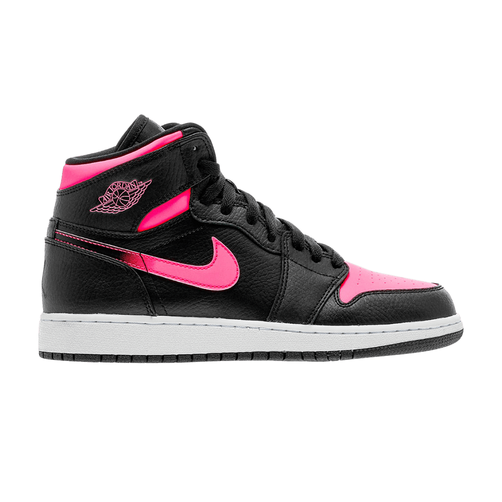 Кроссовки Air Jordan 1 Retro High GS 'Black Hyper Pink'