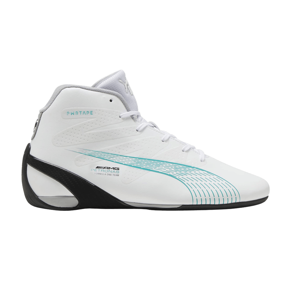 Кроссовки Mercedes-AMG Petronas F1 x Puma Carbon Cat Mid 'White Sheen Green'