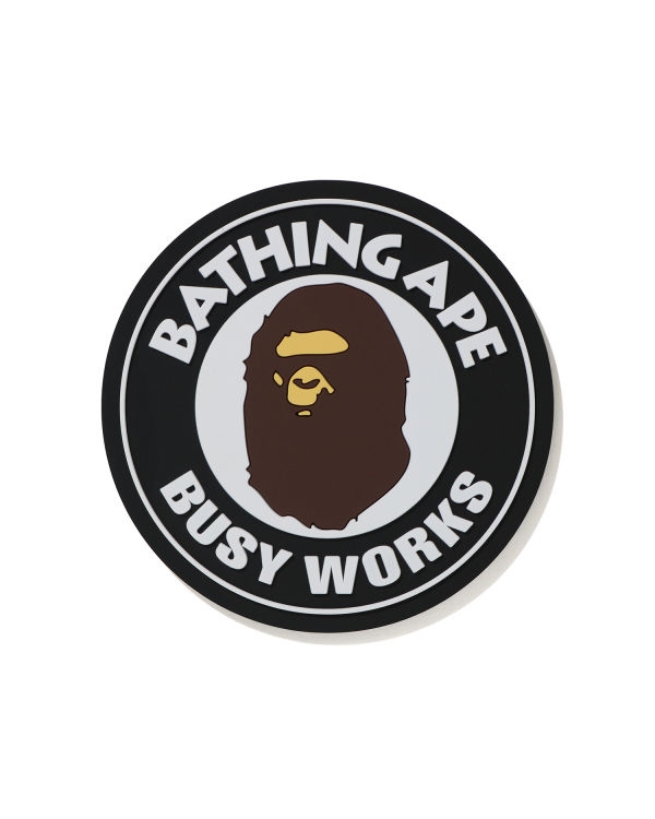 Бирдекель BAPE Busy Works Rubber Coaster Black