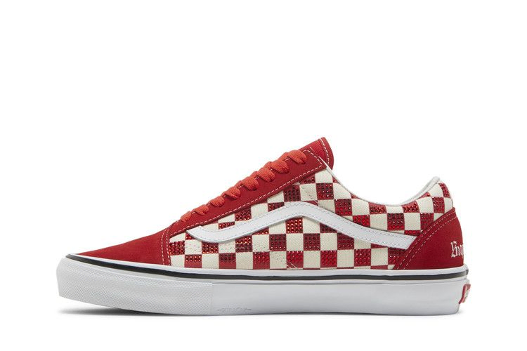 Supreme x Swarovski x Vans Skate Old Skool 'Red'