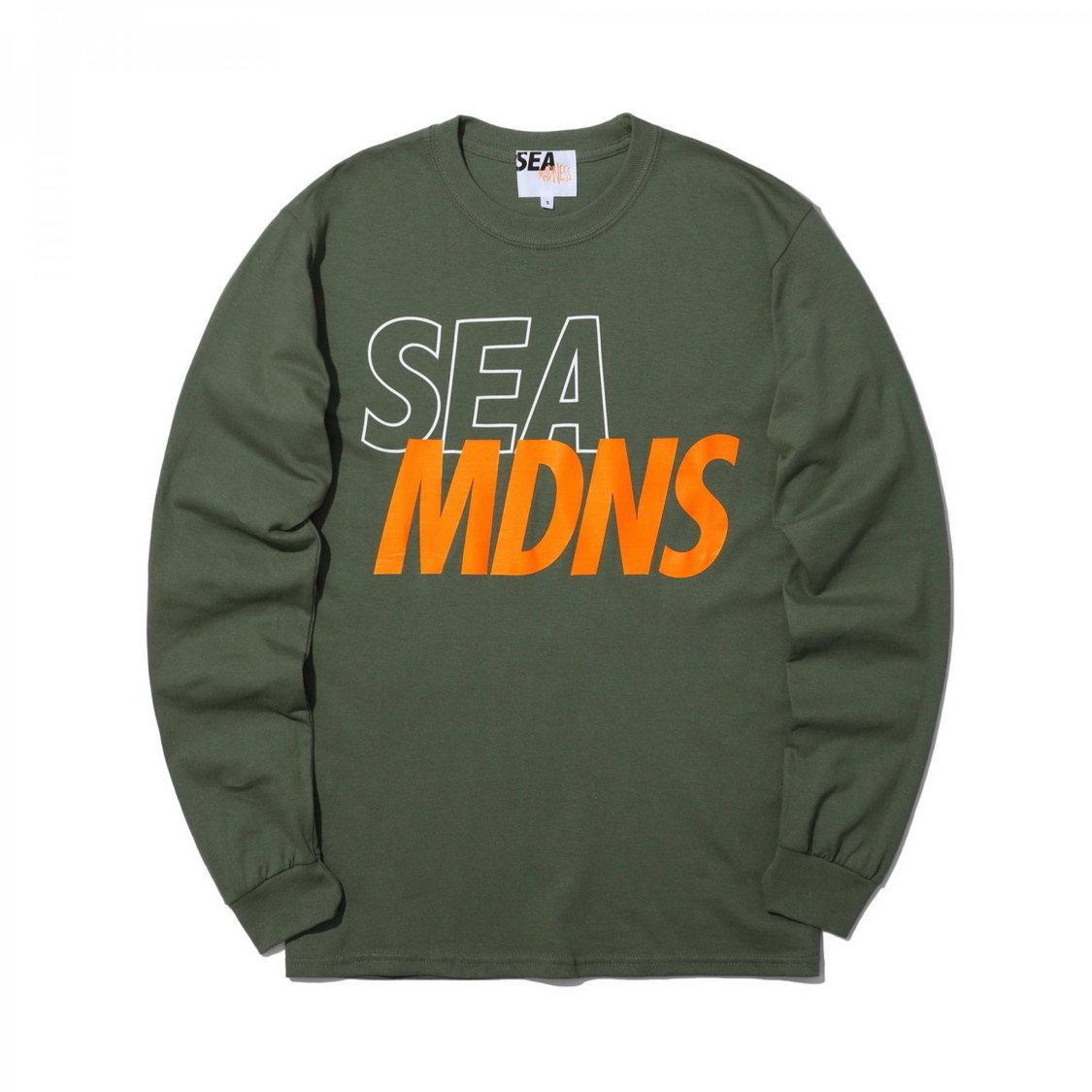 Свитшот MADNESS x WIND AND SEA LONG SLEEVE PRINT TEE Marsh