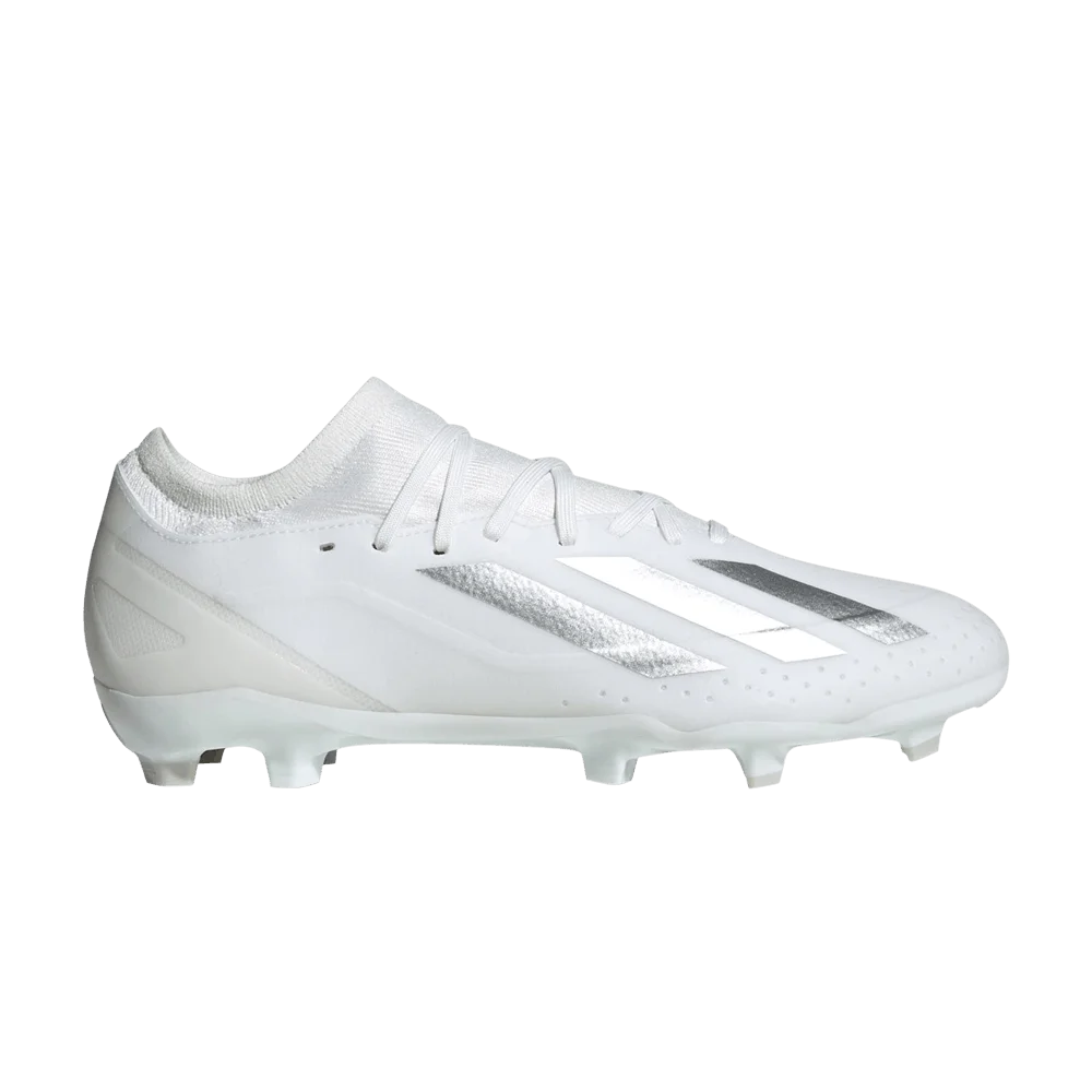 Krossovki-Adidas-X-Crazyfast-League-FG-White-Silver-Metallic