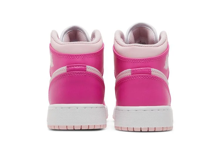 Кроссовки Air Jordan 1 Mid GS 'Fierce Pink'