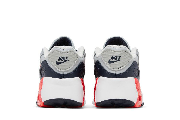 Кроссовки Nike Air Max 90 Leather TD 'Light Smoke Grey Bright Crimson'