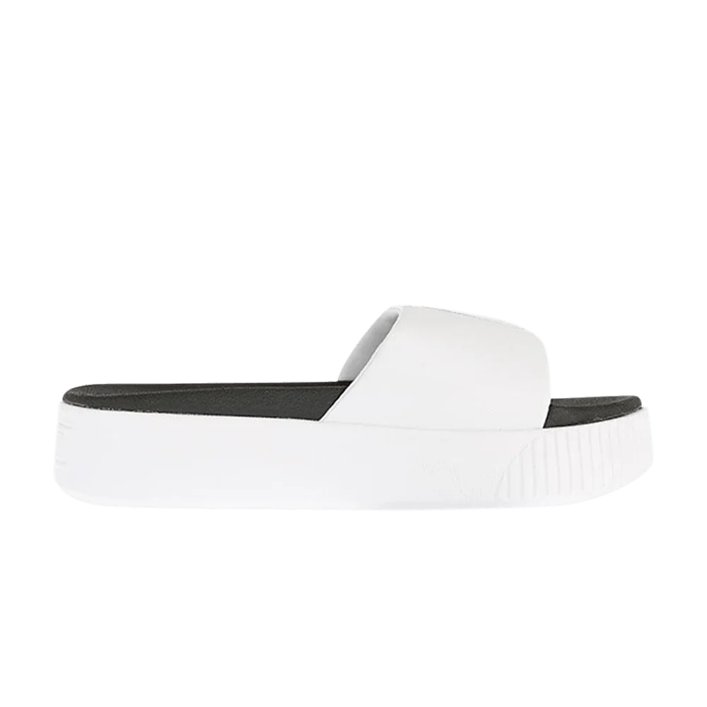 Puma Wmns Platform Slide Bold SD 'White Black'