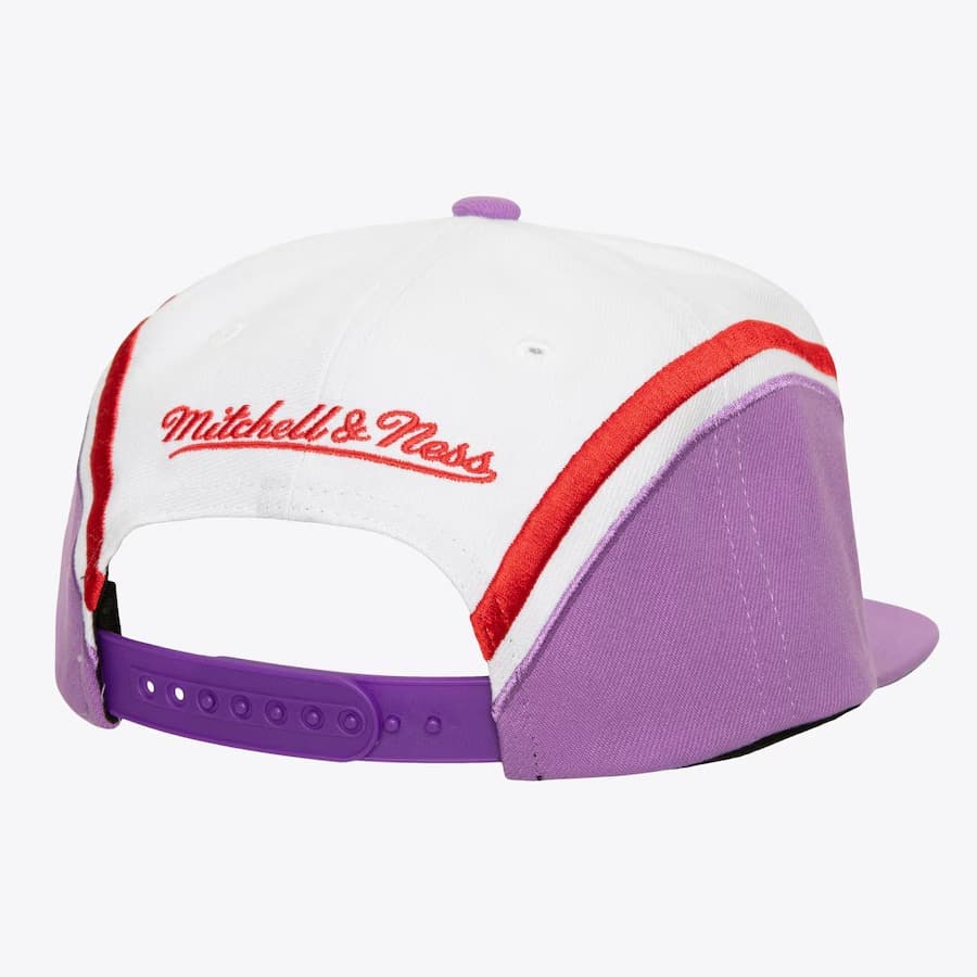Бейсболка Mitchell & Ness White Toronto Raptors Hardwood Classics Overhead Snapback Hat