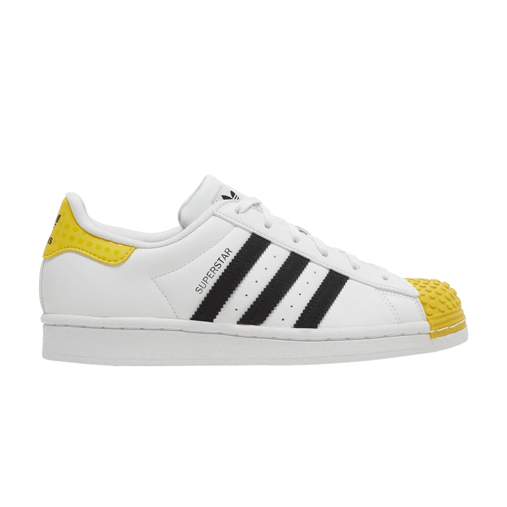 Кроссовки LEGO x adidas Superstar J 'White Eqt Yellow'