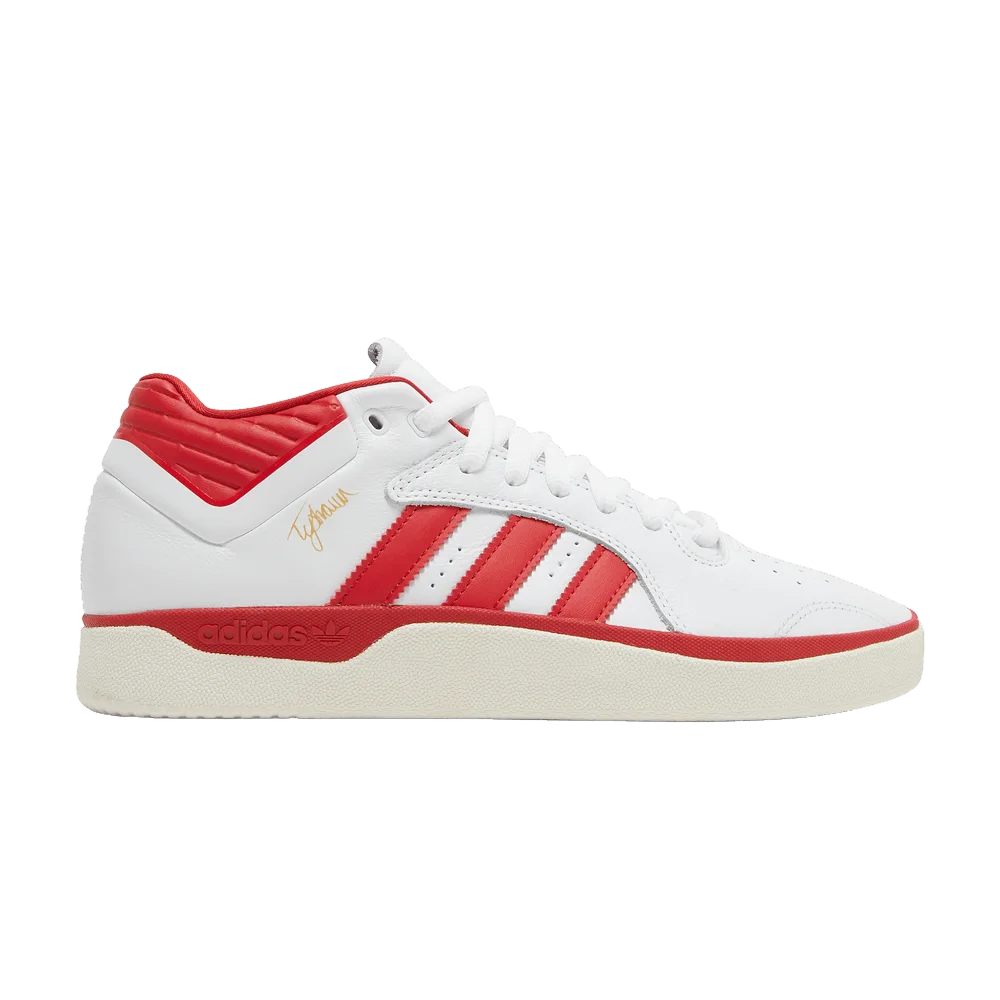 Krossovki-Adidas-Tyshawn-Mid-White-Scarlet